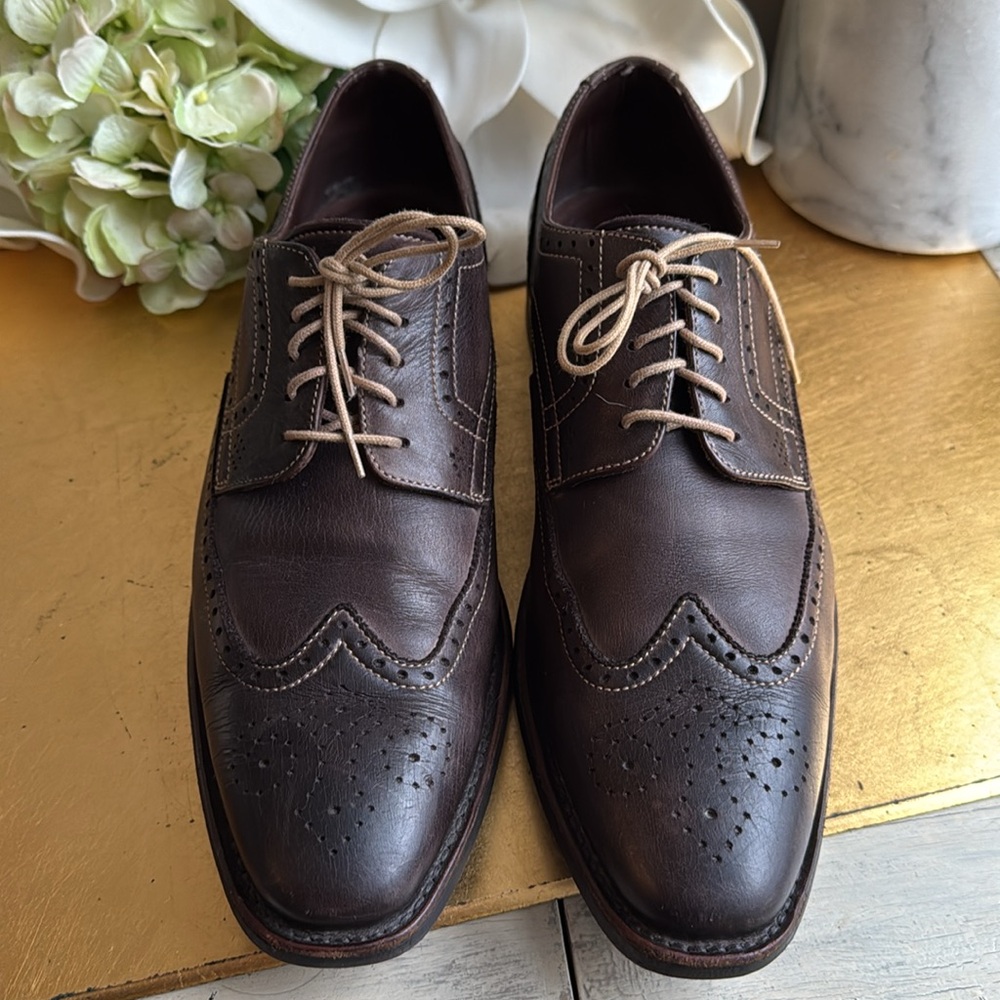 Paraboot France Cousu Goodyear Wingtip Derby in Dark Brown Leather